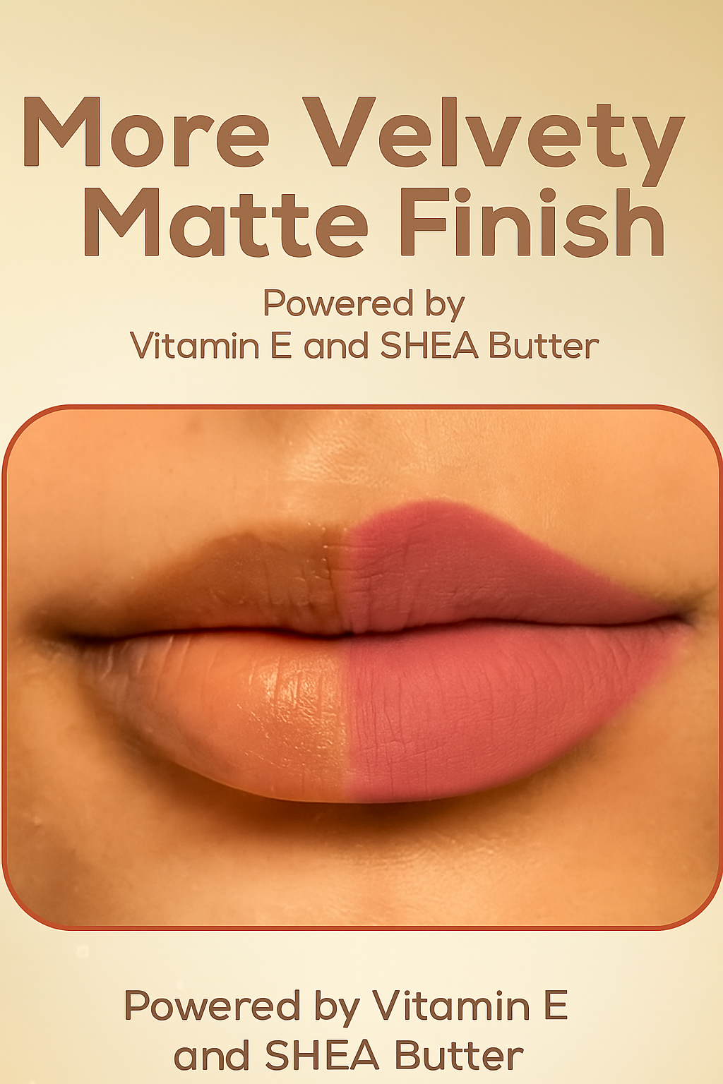 Matte Finish Lipstick : Rosy Nude (5ml)